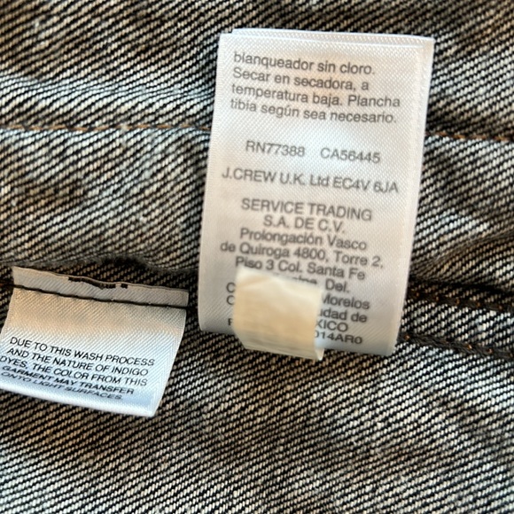 J Crew Denim Jean Jacket , dark indigo wash, women’s size small, EUC - Picture 8 of 12